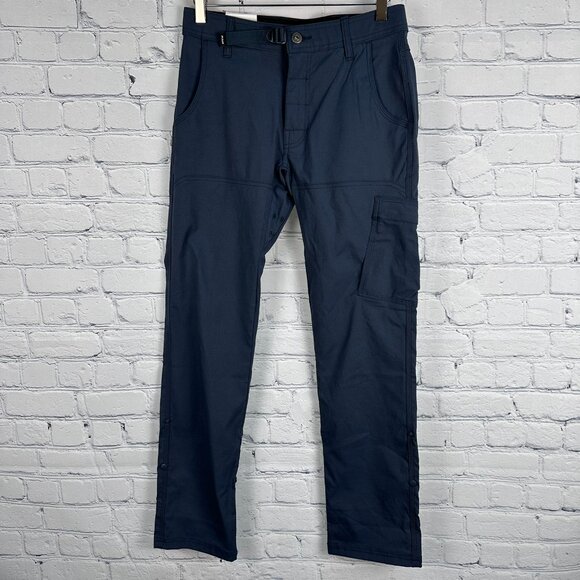 prAna Men's Stretch Zion™ Slim Straight Fit Pant, Size W28 x L30 Stormy Night - Picture 3 of 13